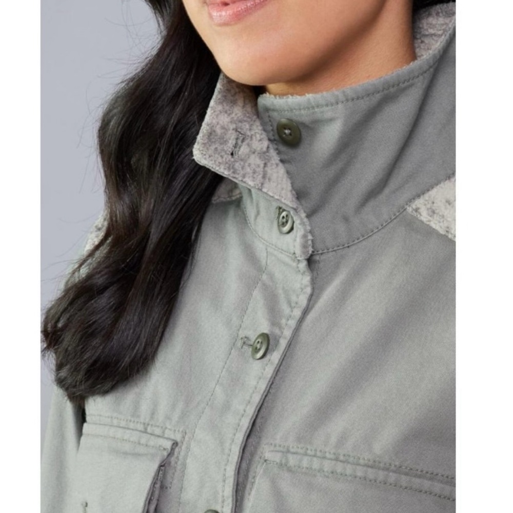 Women's REI COOPERATIVE Light Olive Green TRAILSMITH Canvas HIKING JACKET  XL - Picture 9 of 11